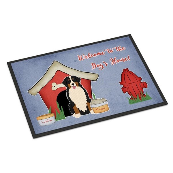 Carolines Treasures Dog House Collection Bernese Mountain Dog Indoor or Outdoor Mat, 24 x 0.25 x 36 in. BB2790JMAT - main